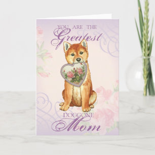 Shiba Inu Heart mama Kaart