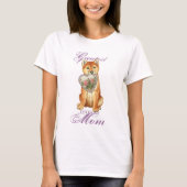 Shiba Inu Heart mama T-shirt (Voorkant)