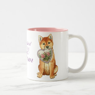 Shiba Inu Heart mama Tweekleurige Koffiemok