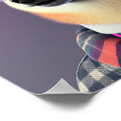 Shiba Inu Hipster Dog Poster (Hoek)