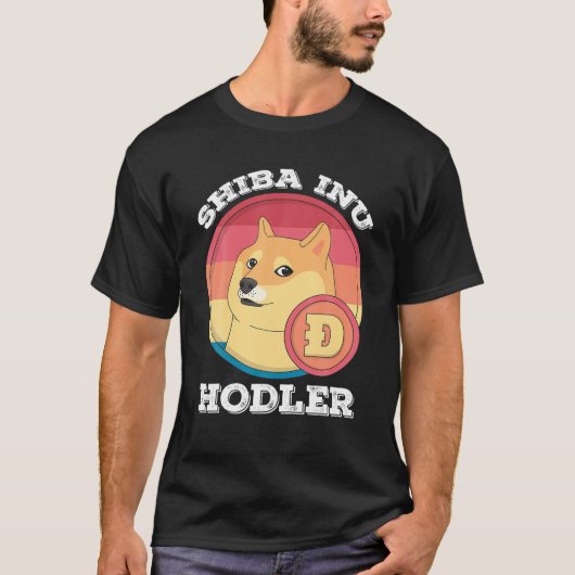 Shiba Inu Hodler Crypto Token Coin Cryptocurrency T-shirt (Voorkant)