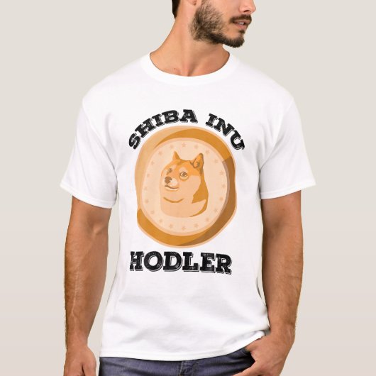 Shiba Inu Hodler Crypto Token Coin Cryptocurrency T-shirt (Voorkant)