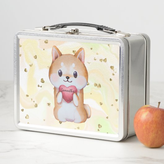 Shiba Inu Holding A Heart (In situ)