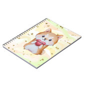 Shiba Inu Holding A Heart Notitieboek (Linkerzijde)