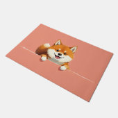 Shiba Inu Hond deurmat Kunst (Schuin)
