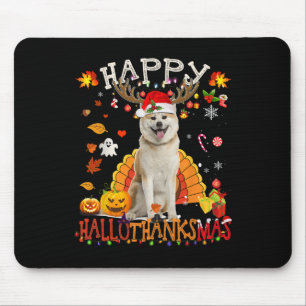 Shiba Inu Hond Halloween Kersthond Happy Hallot Muismat