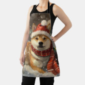 Shiba Inu Hond Kerst Festiviteit Schort (Insitu)