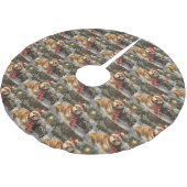 Shiba Inu Hond Kerstfeest Kerstboom Rok (Gekanteld)