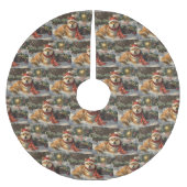 Shiba Inu Hond Kerstfeest Kerstboom Rok (Voorkant)