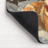 Shiba Inu Hond Kerstfeest Muismat (Hoek)