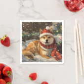 Shiba Inu-hond Kerstfeest Servet (Insitu)