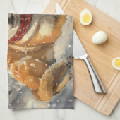 Shiba Inu Hond Kerstfeest Theedoek (Quarter Fold)