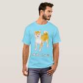 Shiba Inu Hond met Blushes T-shirt (Voorkant volledig)