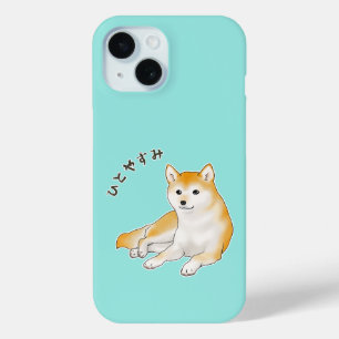Shiba Inu hond nemen een pauze iPhone 15 Case