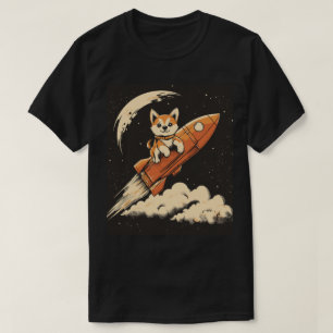 Shiba Inu hond op een T-shirt