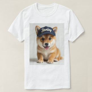 Shiba Inu hond op een T-shirt