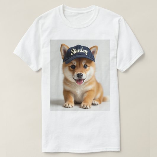 Shiba Inu hond op een T-shirt (Design voorkant)