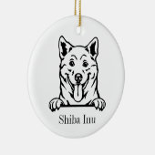 Shiba Inu hond ornament (Rechts)