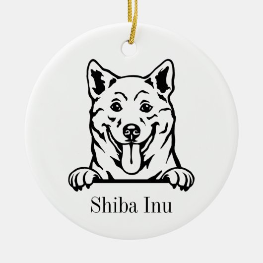 Shiba Inu hond ornament (Voorkant)