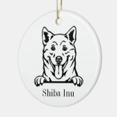 Shiba Inu hond ornament (Links)