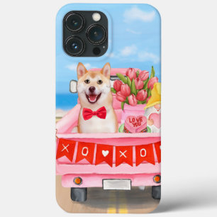 Shiba Inu-hond Valentijnsdag vrachtwagen harten Case-Mate iPhone Case