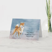 Shiba Inu Hond Verlies Condoleance Sympathiekaart  Feestdagen Kaart (Voorkant)