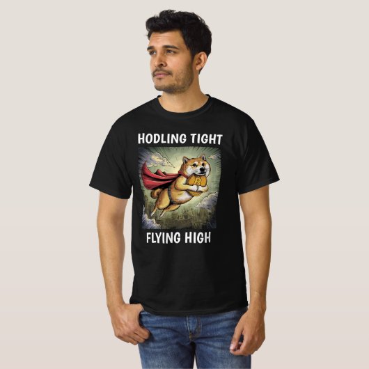 Shiba Inu Hond Zwart T-shirt (Voorkant volledig)