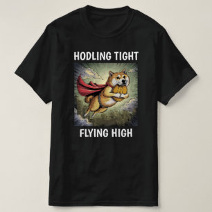 Shiba Inu Hond Zwart T-shirt