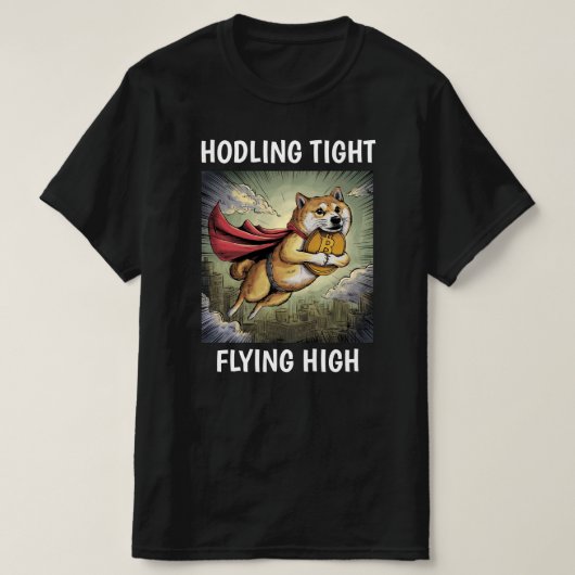 Shiba Inu Hond Zwart T-shirt (Design voorkant)