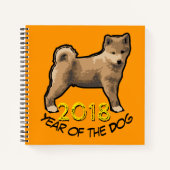 Shiba inu Hondenjaar 2018 Vierkant Notitieboek (Voorkant)