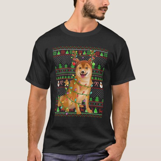 Shiba Inu Hondenliefhebber Family Matching Ugly Sh T-shirt (Voorkant)
