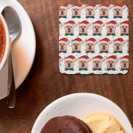 Shiba Inu-hondenras Kerststerren Kartonnen Onderzetters