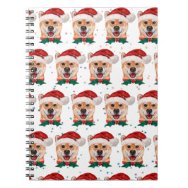 Shiba Inu-hondenras Kerststerren Notitieboek