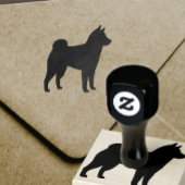 Shiba Inu Hondenras Silhouette Rubberstempel