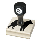 Shiba Inu Hondenras Silhouette Rubberstempel (Stempel)