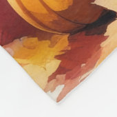 Shiba Inu in de herfst verlaat Thanksgiving kunst Fleece Deken (Hoek)