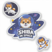 Shiba Inu in de ruimte, Shiba Inu Sticker (Voorkant)