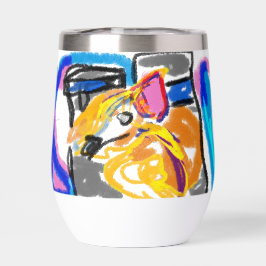 Shiba Inu in de stad