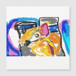 Shiba Inu in de stad