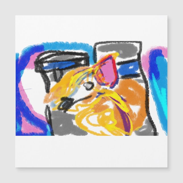 Shiba Inu in de stad (Voorkant)