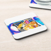 Shiba Inu in de stad Bier Onderzetter (Linkerzijde)