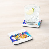 Shiba Inu in de stad Bier Onderzetter (Rechterzijde)