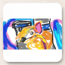 Shiba Inu in de stad Bier Onderzetter