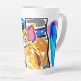 Shiba Inu in de stad Latte Mok