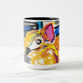 Shiba Inu in de stad Tweekleurige Koffiemok (Center)