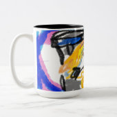 Shiba Inu in de stad Tweekleurige Koffiemok (Links)