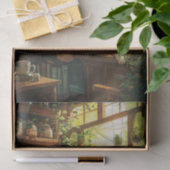 Shiba Inu in een theehuis Decoupage Tissuepapier (Geschenk)