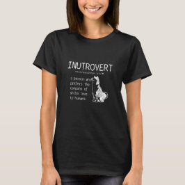 Shiba Inu Inutrovert Definition Dog mama Dad Funny T-shirt