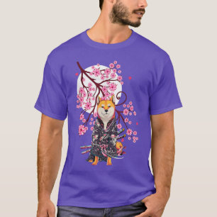 Shiba Inu Japanese Aesthetic Sakura Cherry Bloss T-shirt