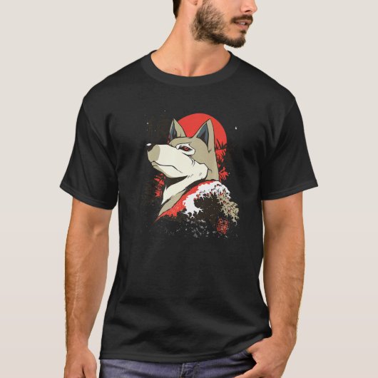 Shiba Inu Japanese Wolf T-shirt (Voorkant)